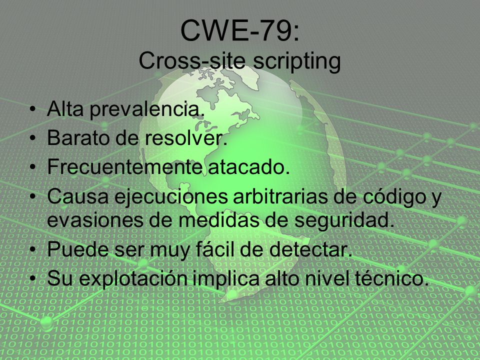 CWE-79: Cross-site scripting
