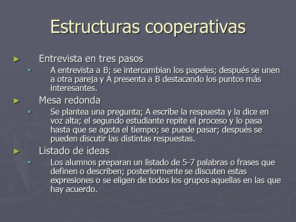 Estructuras cooperativas