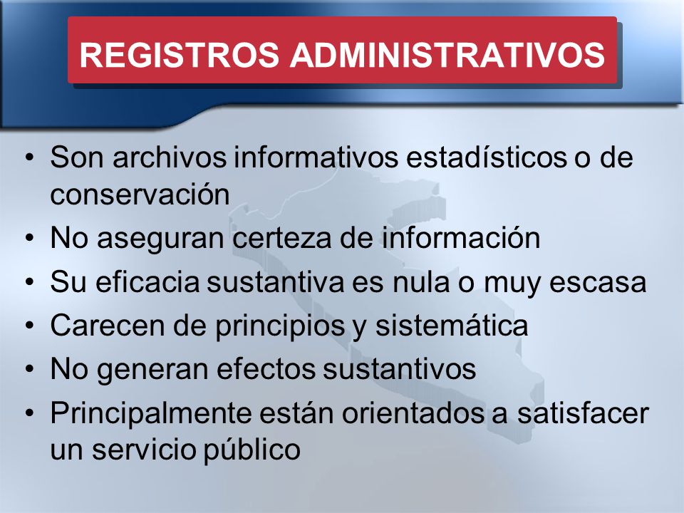 REGISTROS ADMINISTRATIVOS