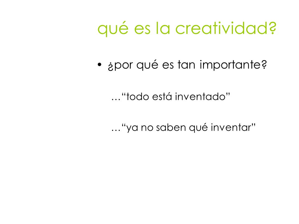 qué es la creatividad ¿por qué es tan importante