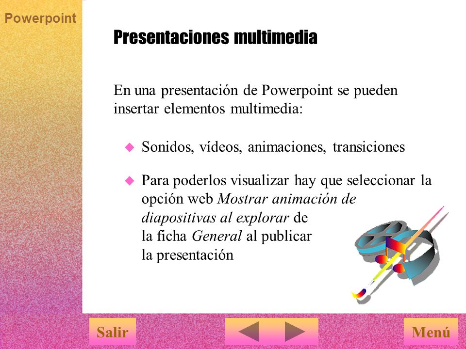 Presentaciones multimedia