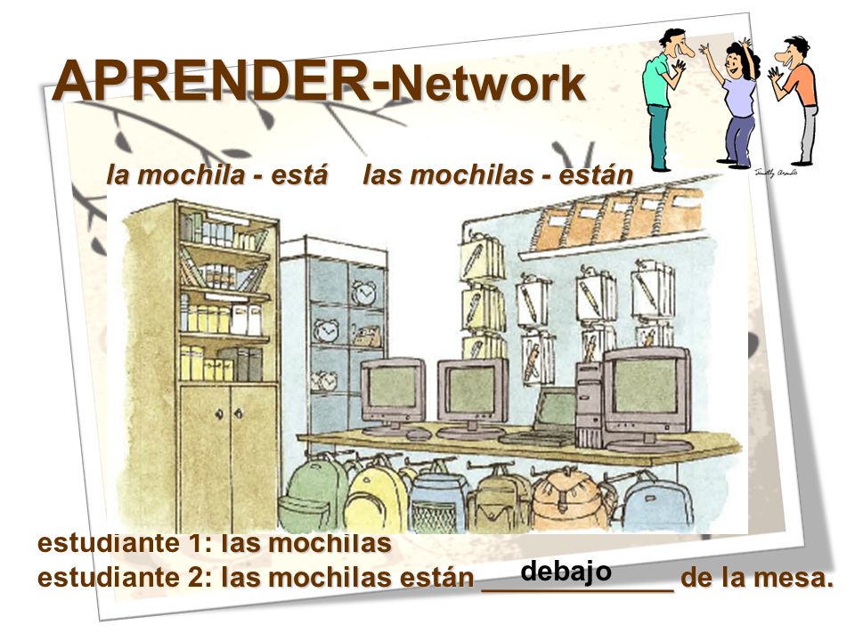 APRENDER-Network la mochila - está las mochilas - están