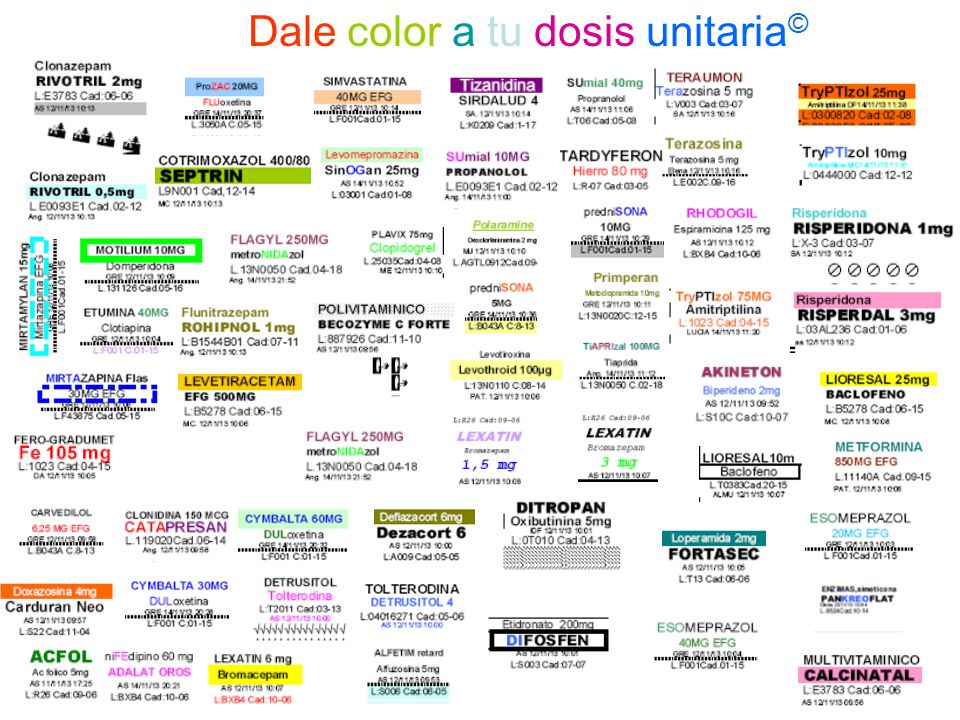 Dale color a tu dosis unitaria©