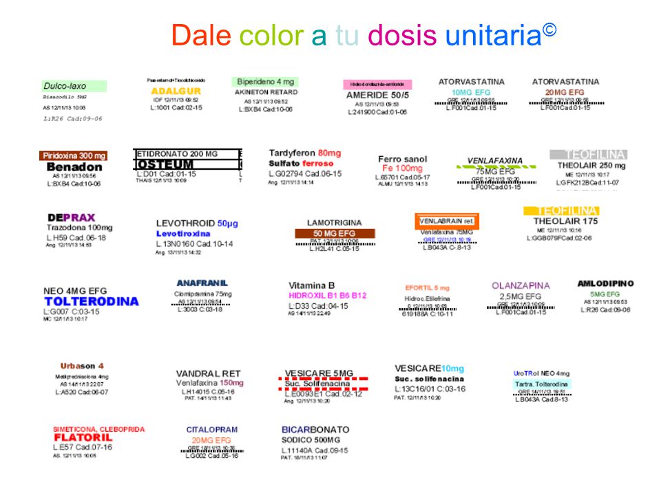 Dale color a tu dosis unitaria©