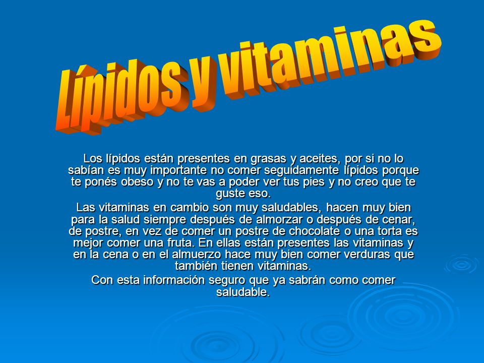 Con esta información seguro que ya sabrán como comer saludable.