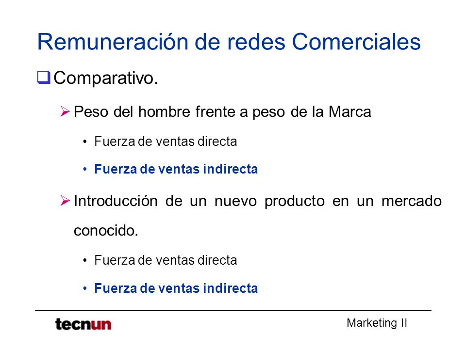 Remuneración de redes Comerciales