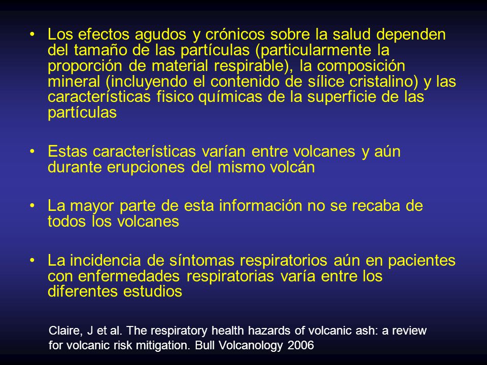 La mayor parte de esta información no se recaba de todos los volcanes