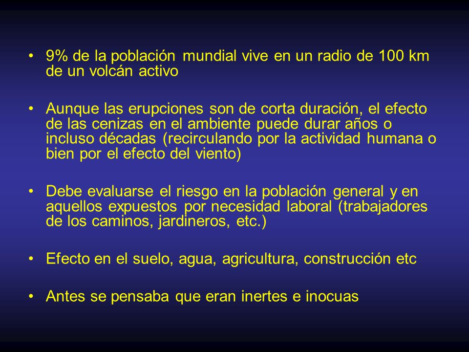 9% de la población mundial vive en un radio de 100 km de un volcán activo