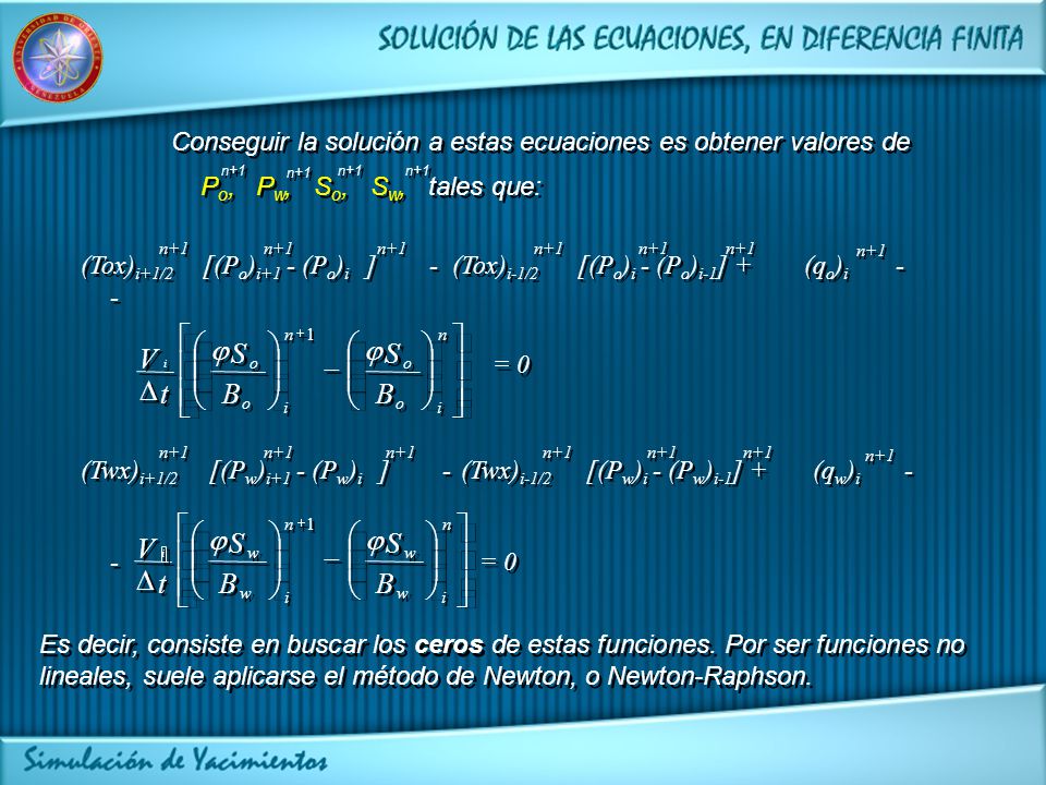 Solucion De Las Ecuaciones En Diferencia Finita Ppt Descargar