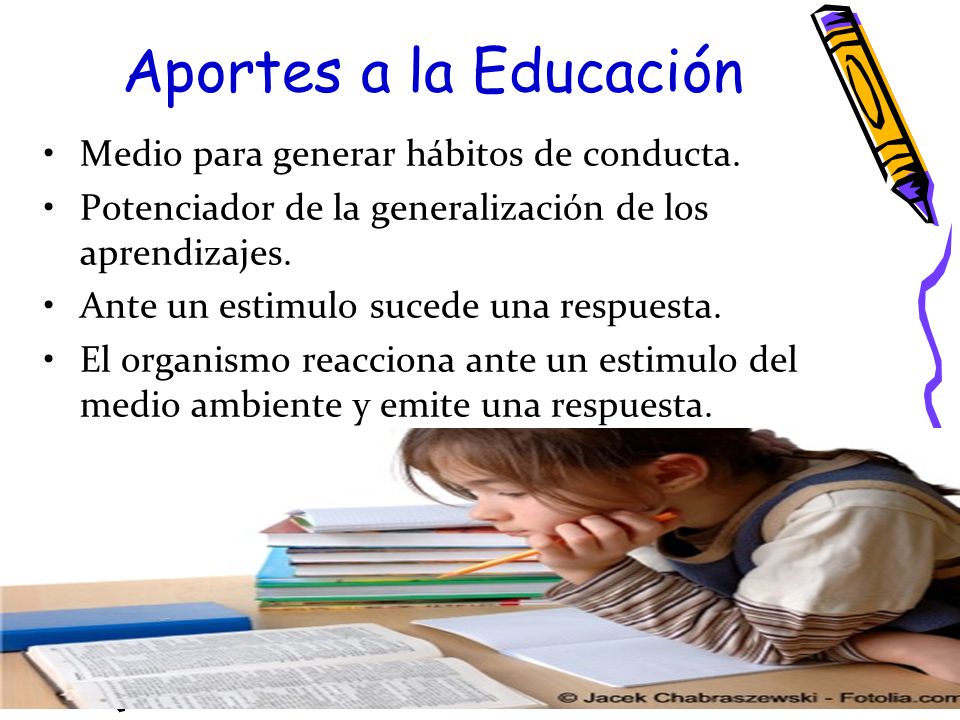 Aportes a la Educación Medio para generar hábitos de conducta.