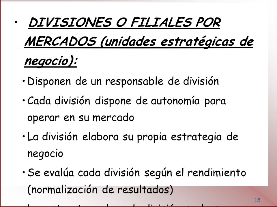 VENTAJAS Flexible para adaptarse al mercado. Su capacidad de innovación. Capaz para operar en mercados relacionados.