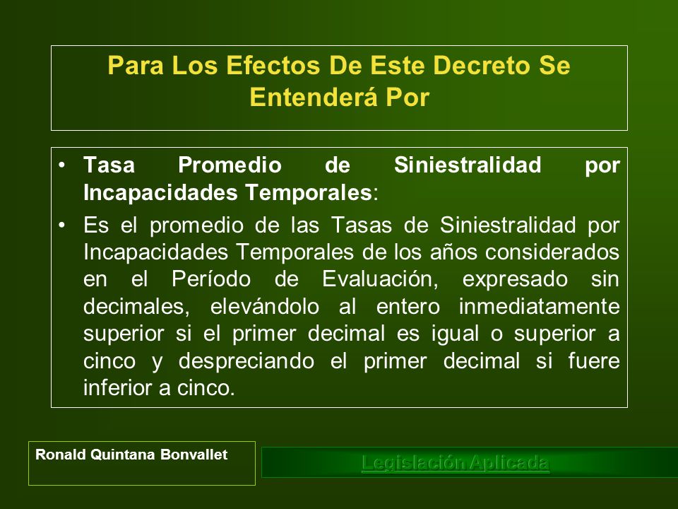 Para Los Efectos De Este Decreto Se Entenderá Por