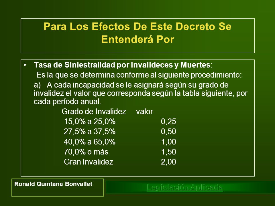 Para Los Efectos De Este Decreto Se Entenderá Por