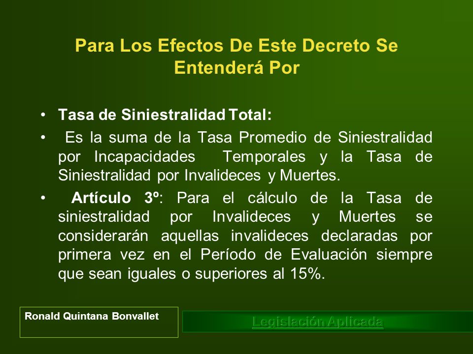 Para Los Efectos De Este Decreto Se Entenderá Por