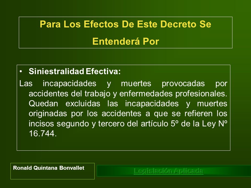 Para Los Efectos De Este Decreto Se Entenderá Por