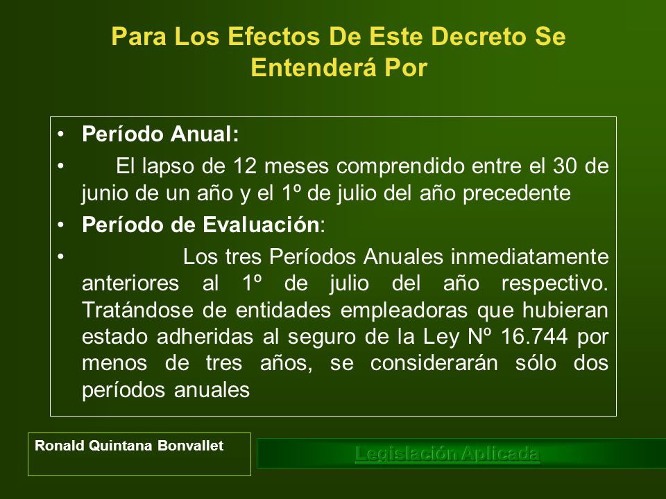 Para Los Efectos De Este Decreto Se Entenderá Por