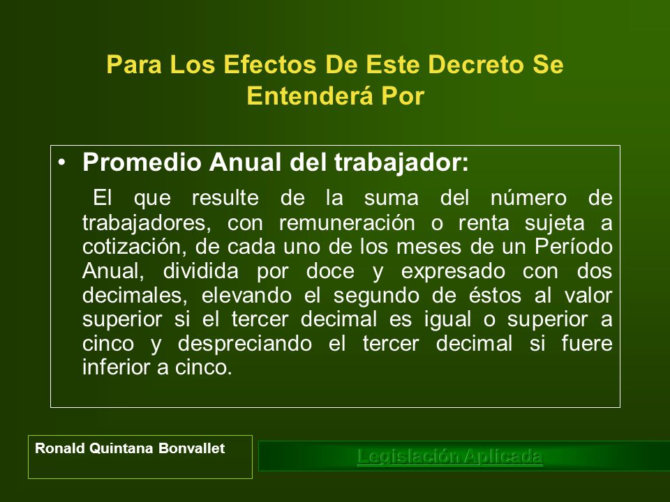 Para Los Efectos De Este Decreto Se Entenderá Por