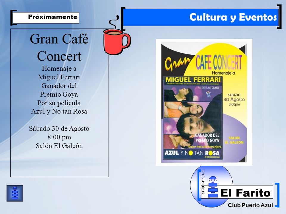 Gran Café Concert Cultura y Eventos Homenaje a Miguel Ferrari