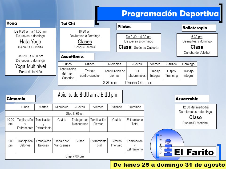 Abierto de 8:00 am a 9:00 pm Hata Yoga Yoga Multinivel Clases