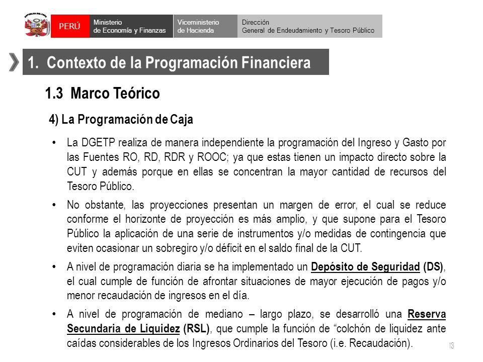 1. Contexto de la Programación Financiera