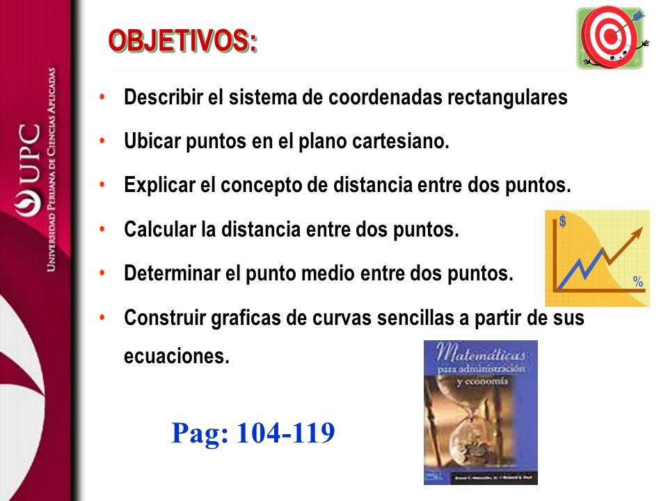 OBJETIVOS: Describir el sistema de coordenadas rectangulares. Ubicar puntos en el plano cartesiano.