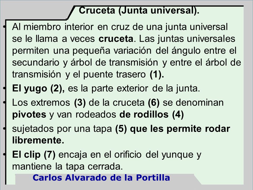 Cruceta (Junta universal).