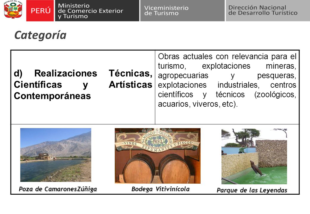 Categoría d) Realizaciones Técnicas, Científicas y Artísticas Contemporáneas.