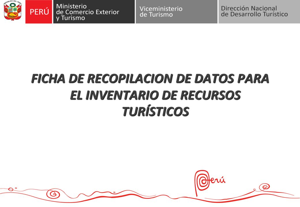 FICHA DE RECOPILACION DE DATOS PARA EL INVENTARIO DE RECURSOS TURÍSTICOS