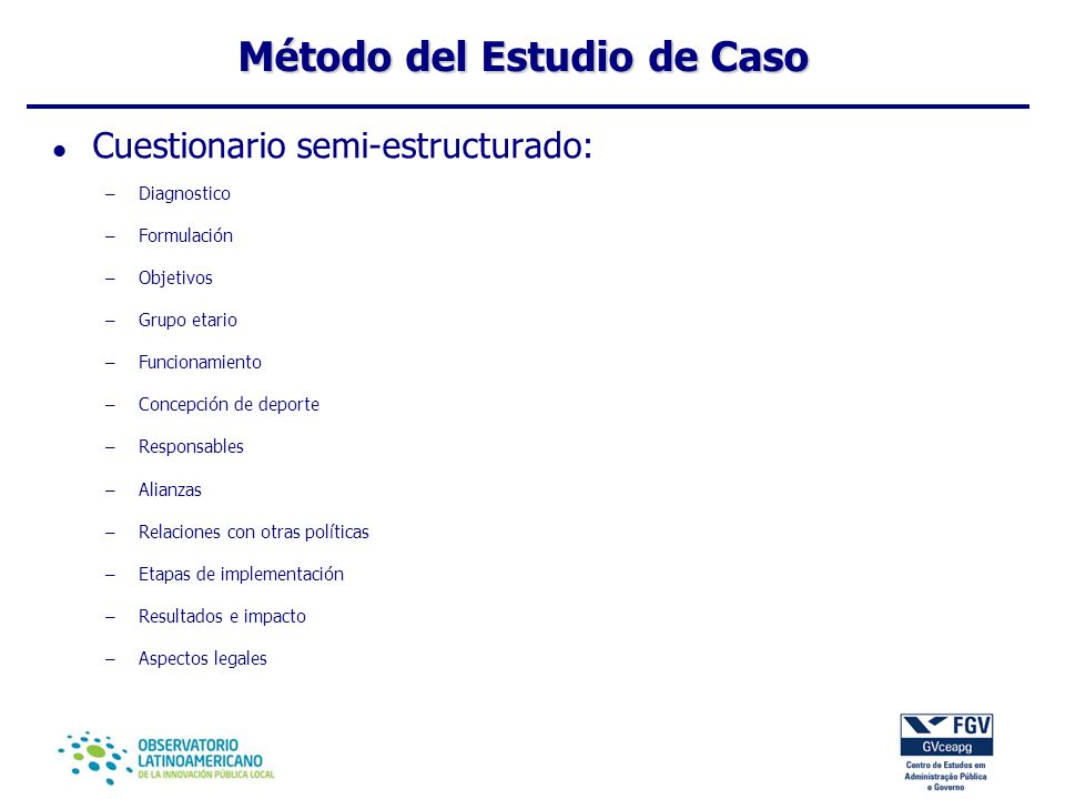 Método del Estudio de Caso