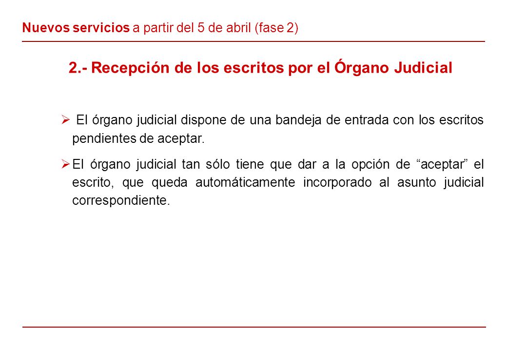 Nuevos servicios a partir del 5 de abril (fase 2)