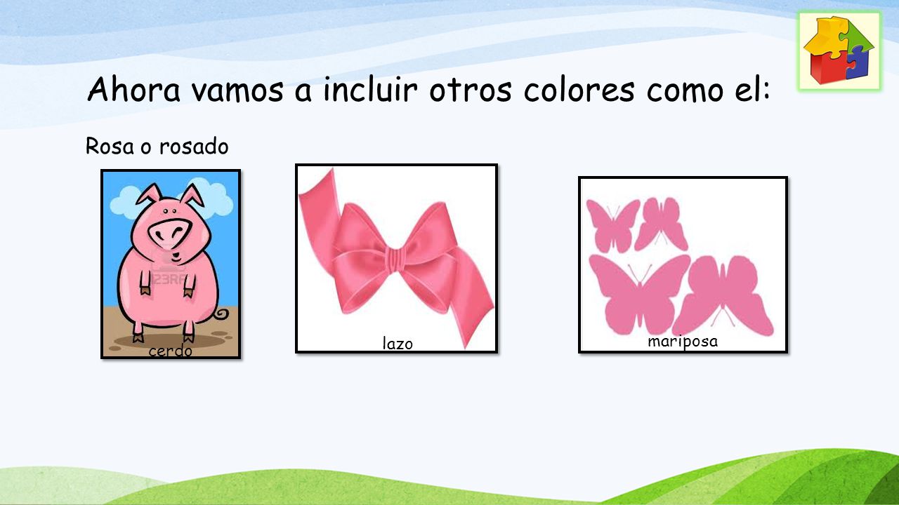 Ahora vamos a incluir otros colores como el: