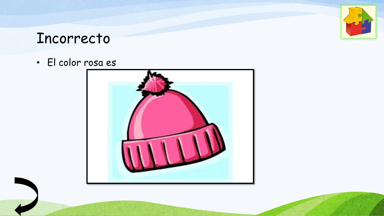 Incorrecto El color rosa es