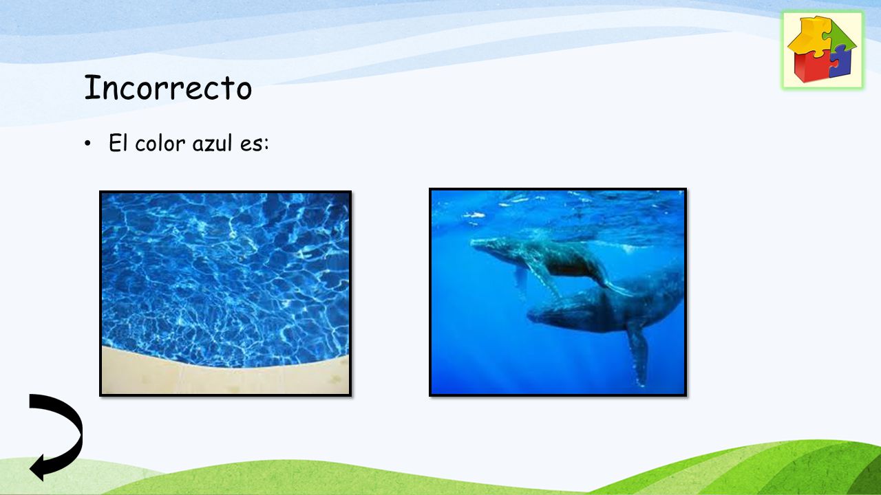 Incorrecto El color azul es: