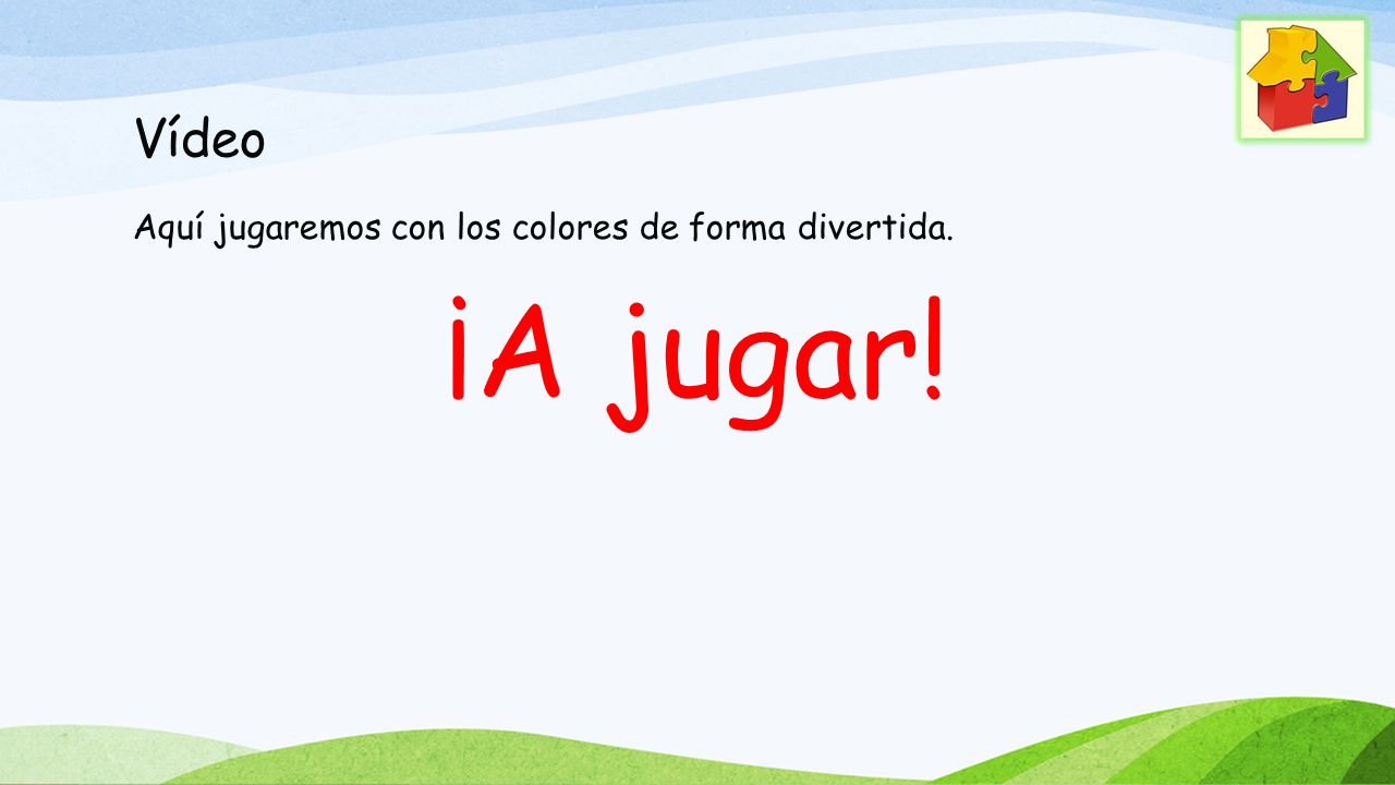 Vídeo Aquí jugaremos con los colores de forma divertida. ¡A jugar!
