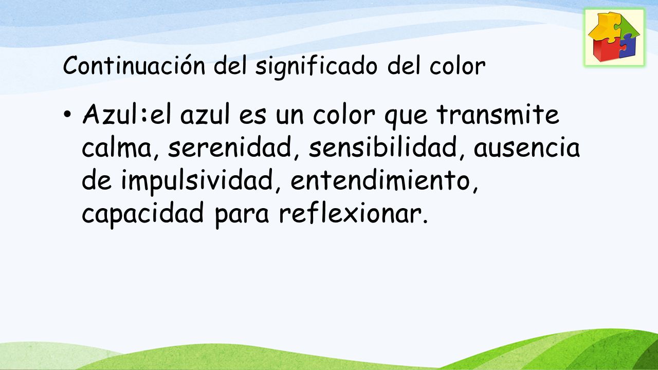 Continuación del significado del color