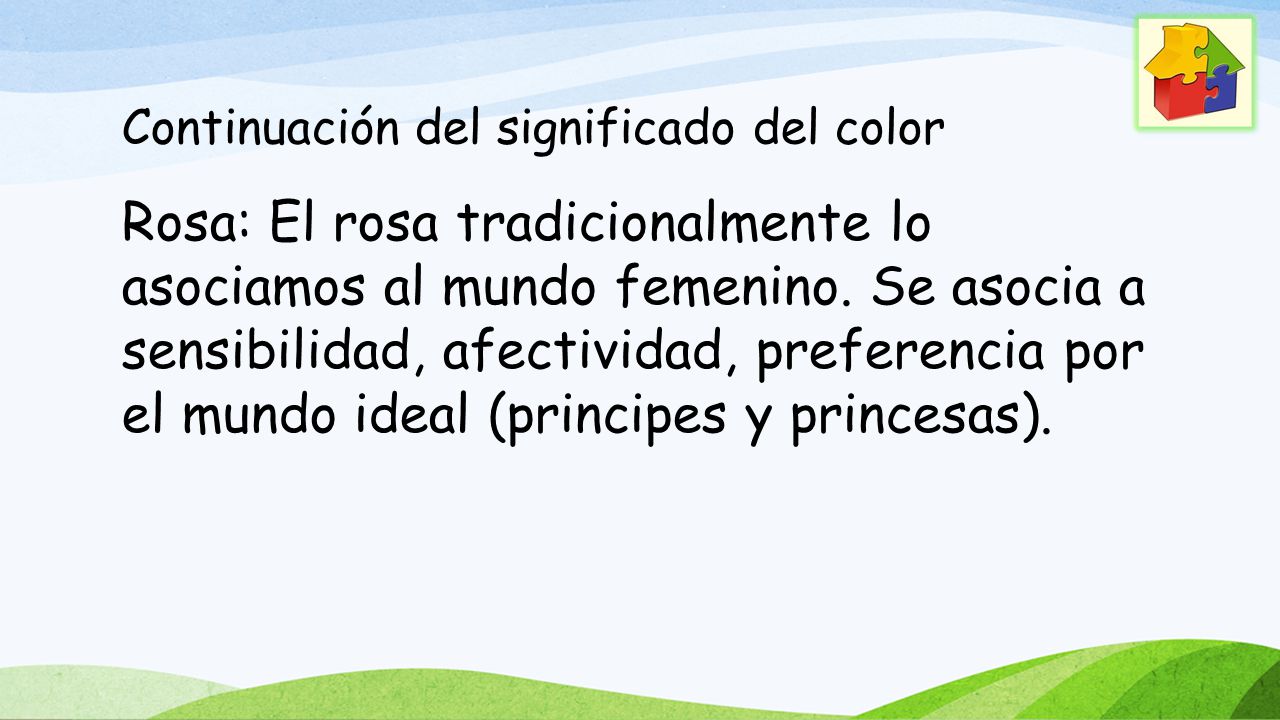 Continuación del significado del color
