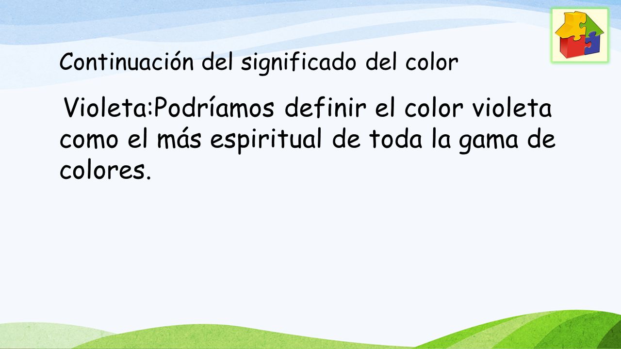 Continuación del significado del color