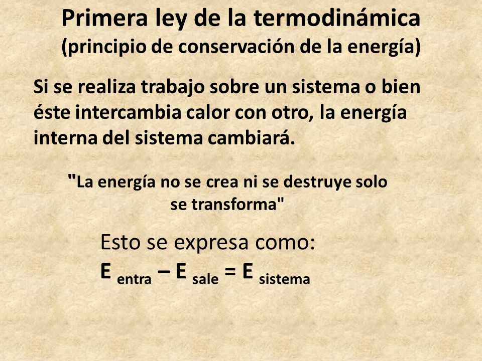 La energía no se crea ni se destruye solo se transforma