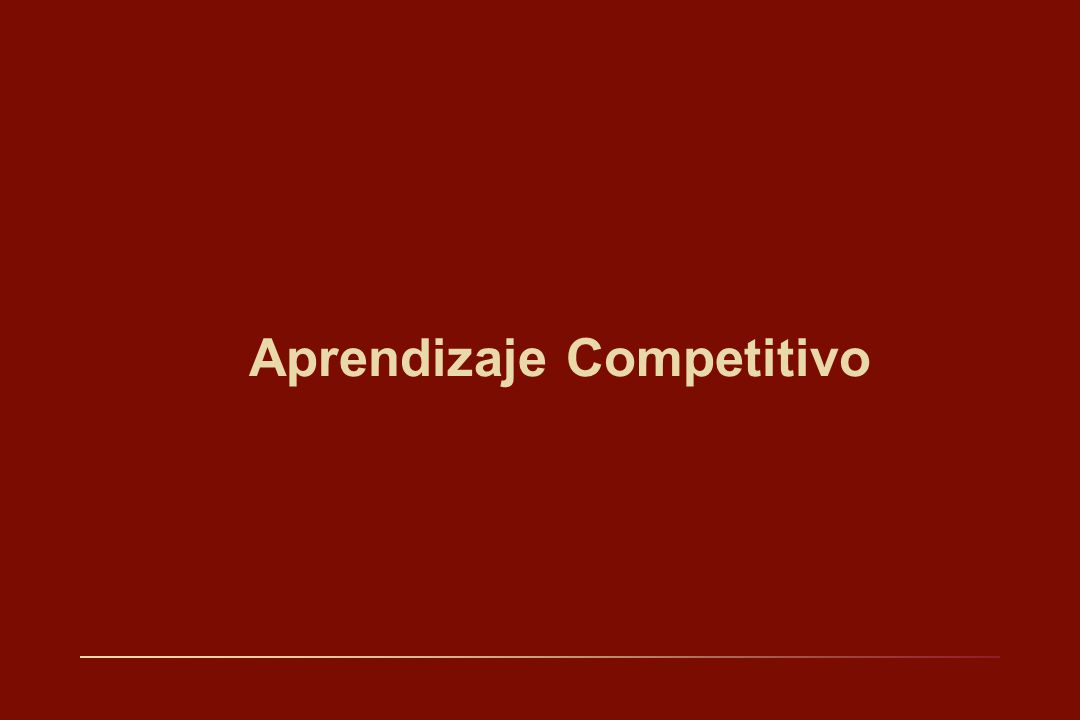 Aprendizaje Competitivo