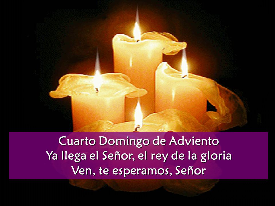 Cuarto Domingo de Adviento Ya llega el Señor, el rey de la gloria