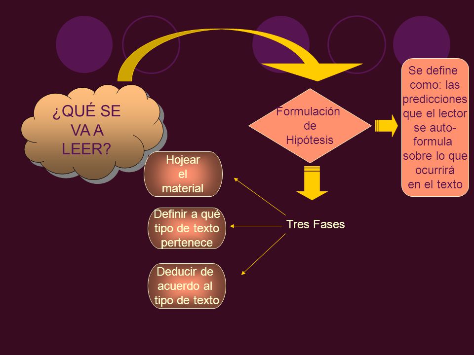 ¿QUÉ SE VA A LEER Se define como: las predicciones que el lector