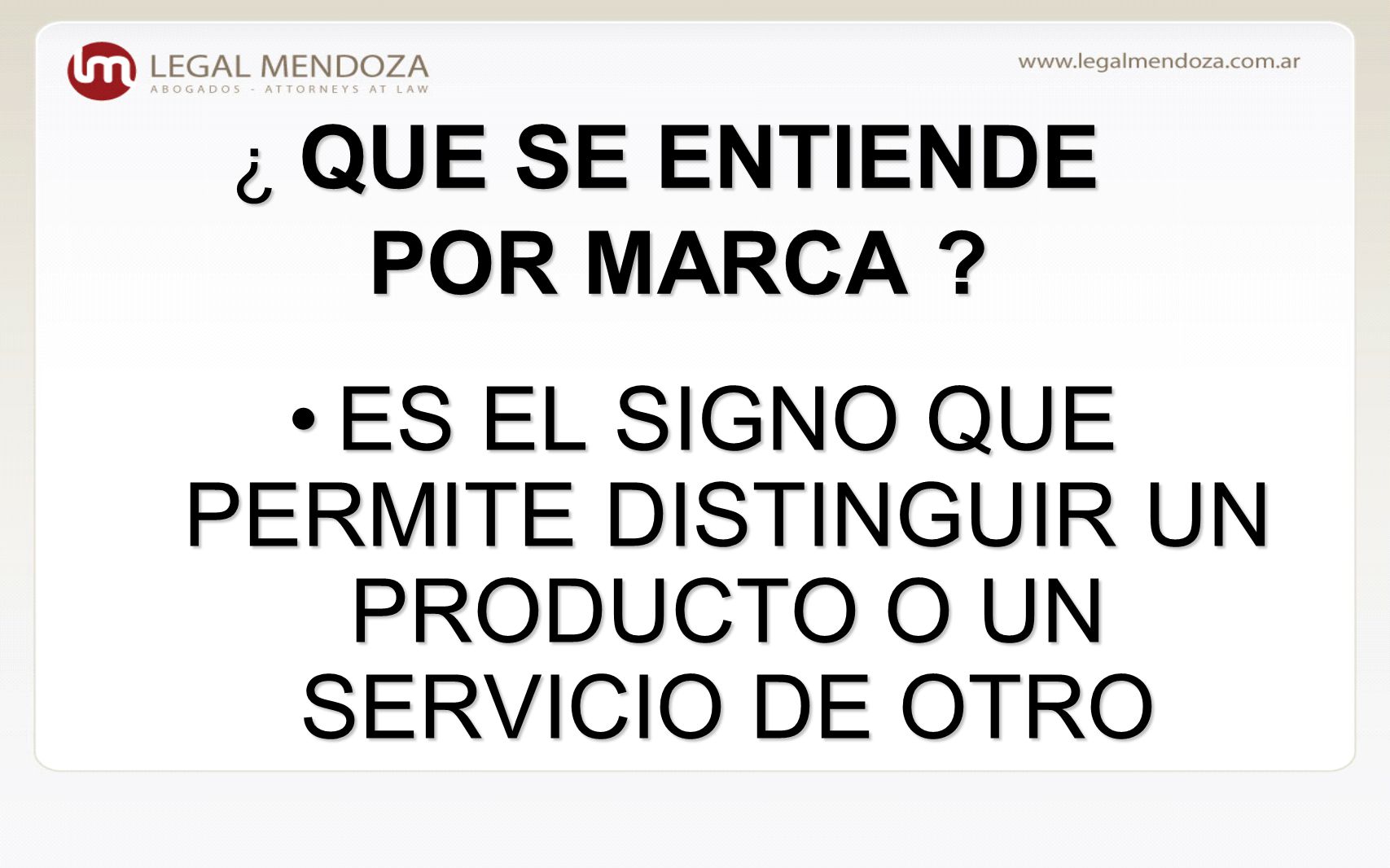 ¿ QUE SE ENTIENDE POR MARCA