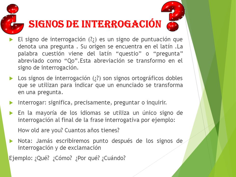 Signos de interrogación - ppt video online descargar