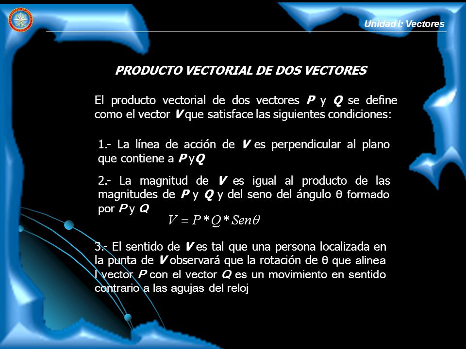 PRODUCTO VECTORIAL DE DOS VECTORES