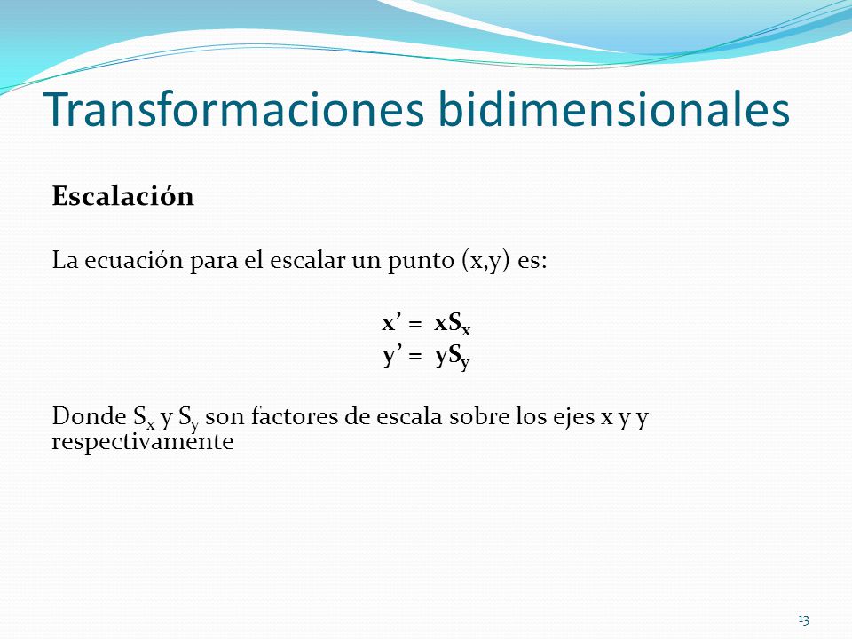 Transformaciones bidimensionales