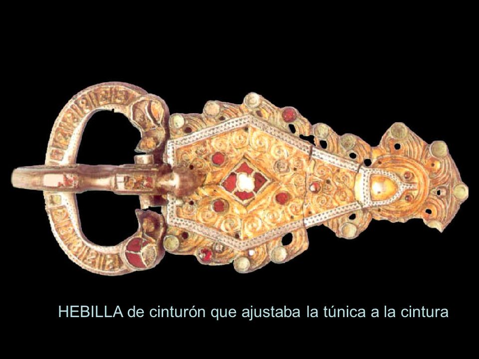 HEBILLA de cinturón que ajustaba la túnica a la cintura