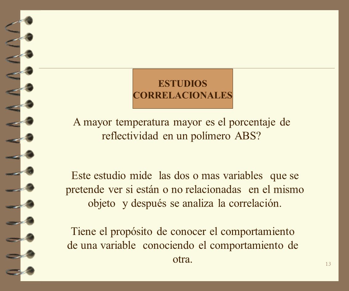 ESTUDIOS CORRELACIONALES