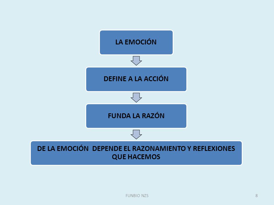 DE LA EMOCIÓN DEPENDE EL RAZONAMIENTO Y REFLEXIONES QUE HACEMOS