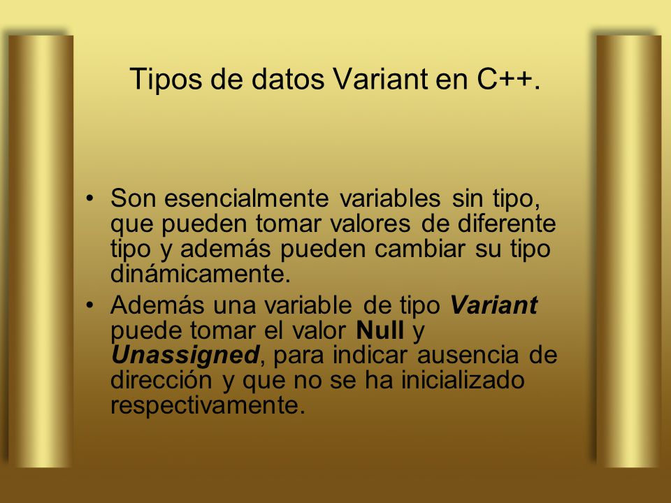 Tipos de datos Variant en C++.