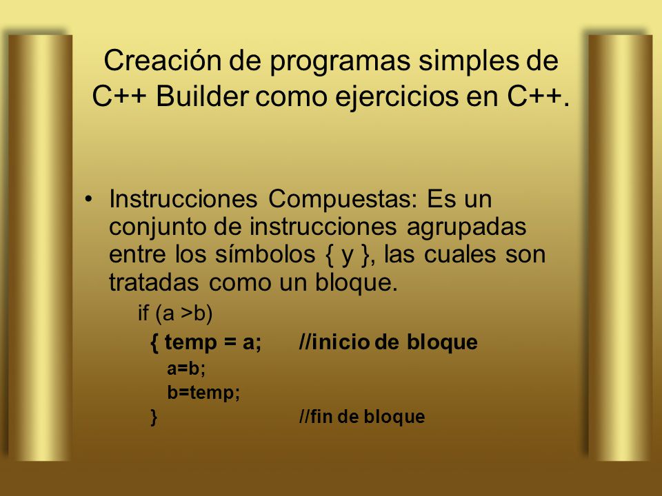 Creación de programas simples de C++ Builder como ejercicios en C++.